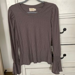 NATION top in size small.  Light eggplant/gray color.